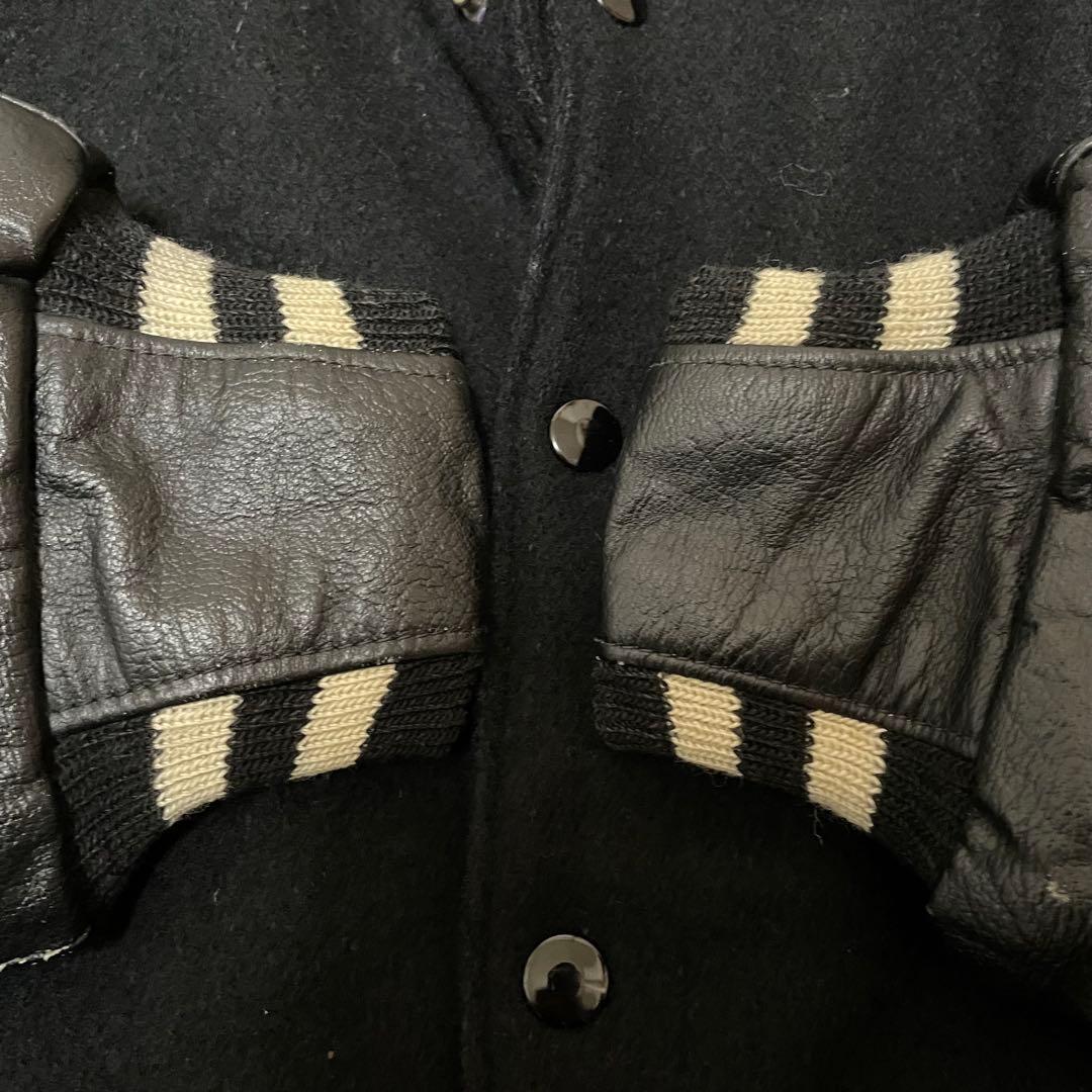【激レア】70s〜80s golden bear スタジャン USA製 黒 XL