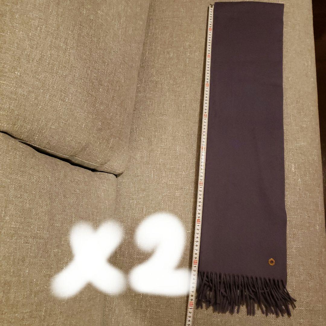 ロロピアーナ　カシミヤマフラー　パープル