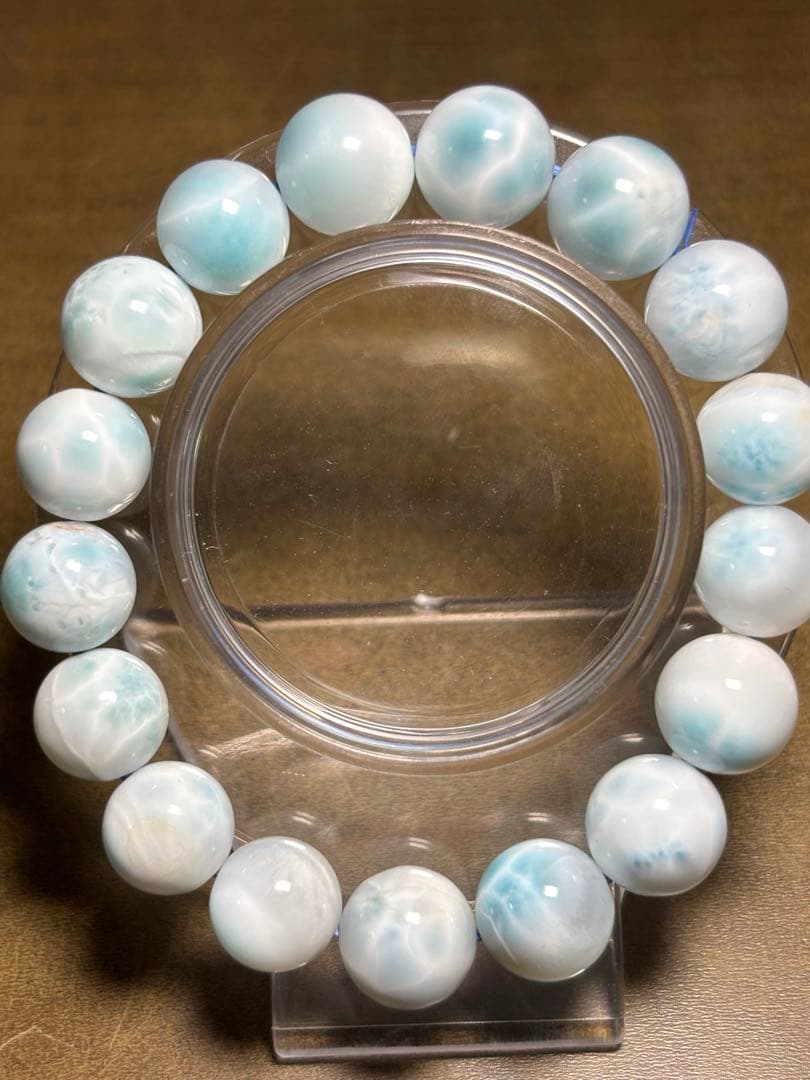 淡いカラー可愛い♡ ラリマーブレスレット12〜12.6㎜（新品未使用）高品質