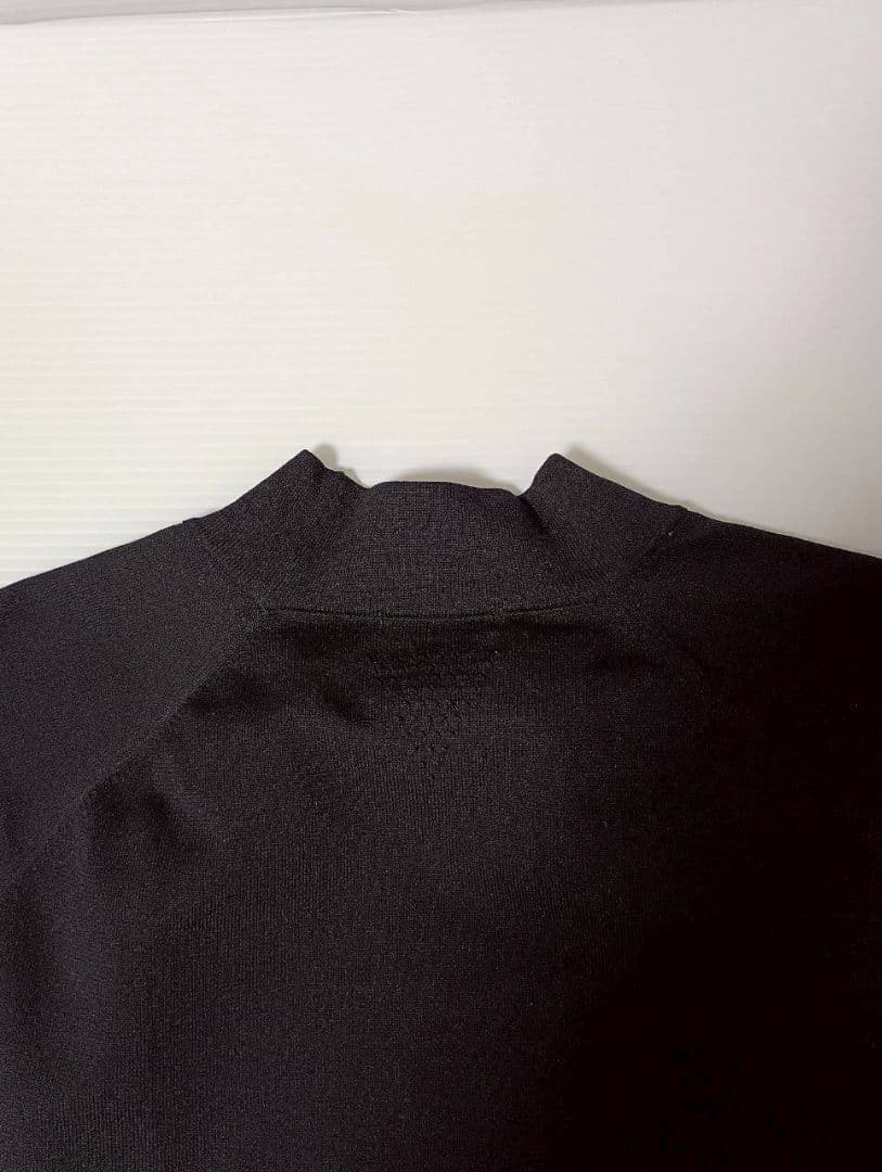 JACK BUNNY　ロゴ入り半袖　ネックシャツ　ブラック　サイズ4