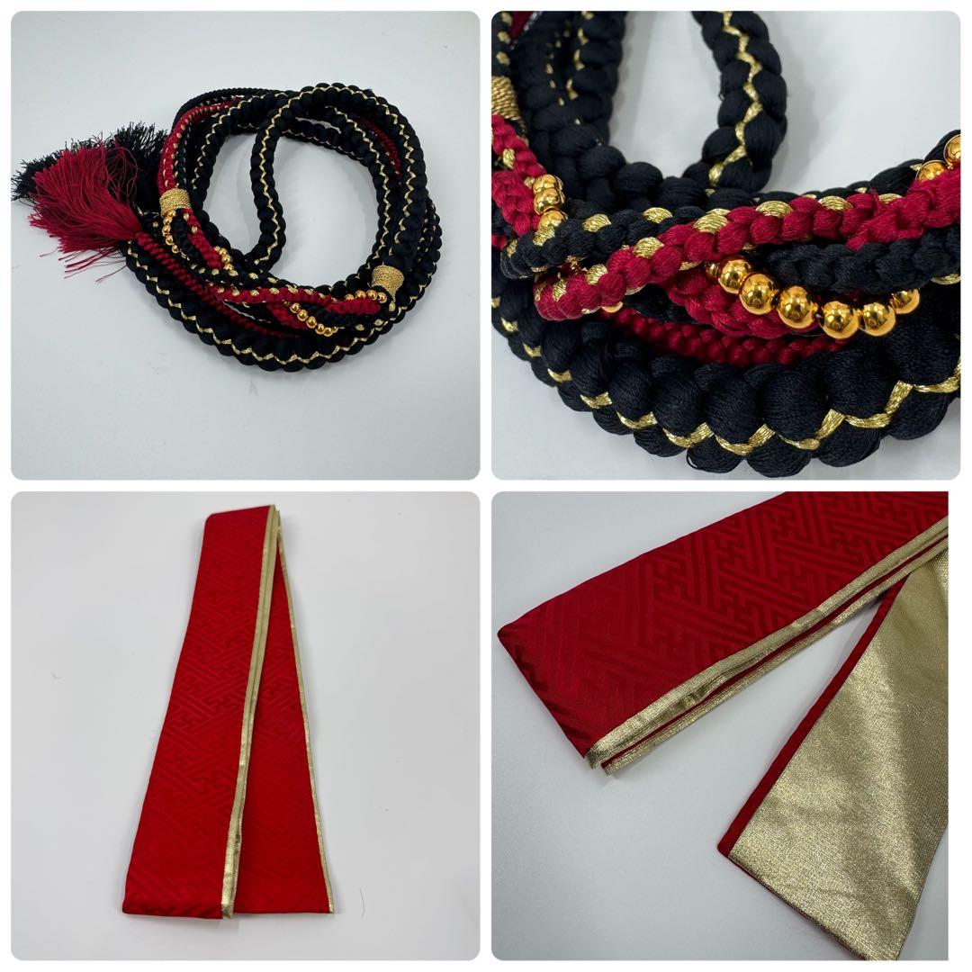 振袖豪華11点フルセット 赤系 金彩 刺繍 成人式 お正月 結婚式 い