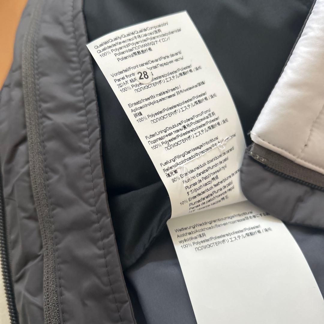 HUGO BOSS ダウンベスト ホワイト/グレー メンズ