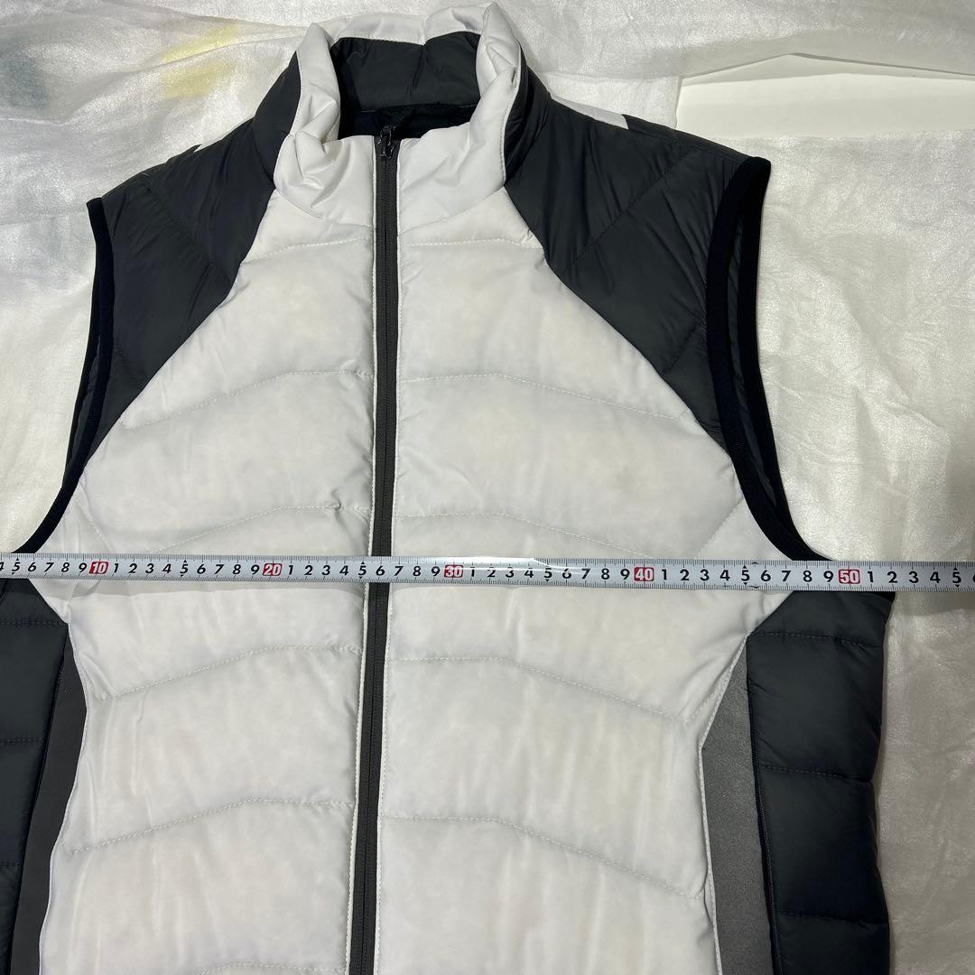 HUGO BOSS ダウンベスト ホワイト/グレー メンズ