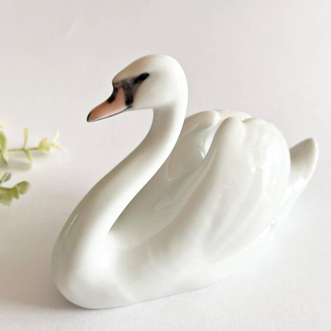 ロイヤルコペンハーゲン 白鳥 鳥 フィギュリン デンマーク製 - メルカリ