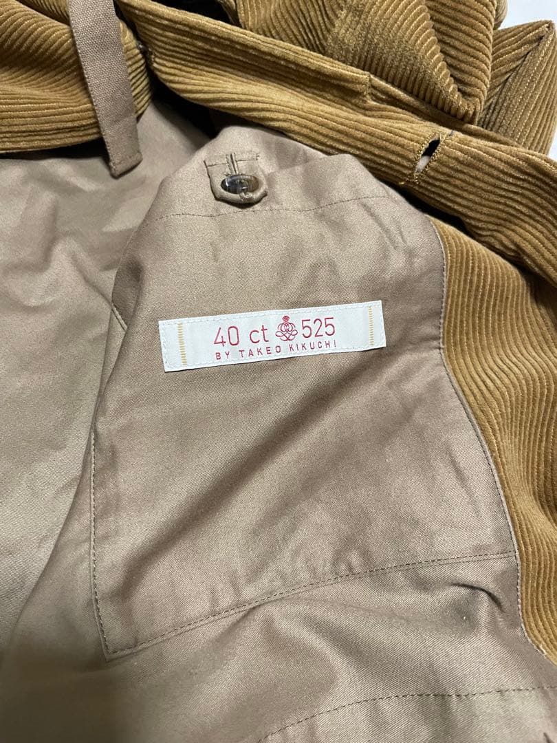 40ct&525 コーデュロイフーデットコート