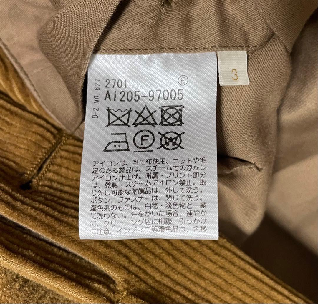 40ct&525 コーデュロイフーデットコート