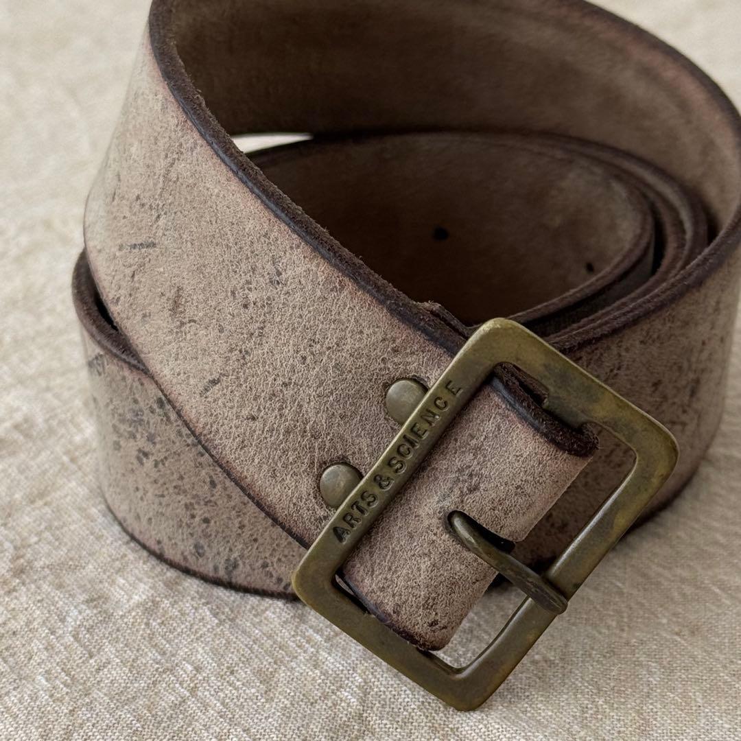 ARTS&SCIENCE レザーベルト クーズーレザー 本革