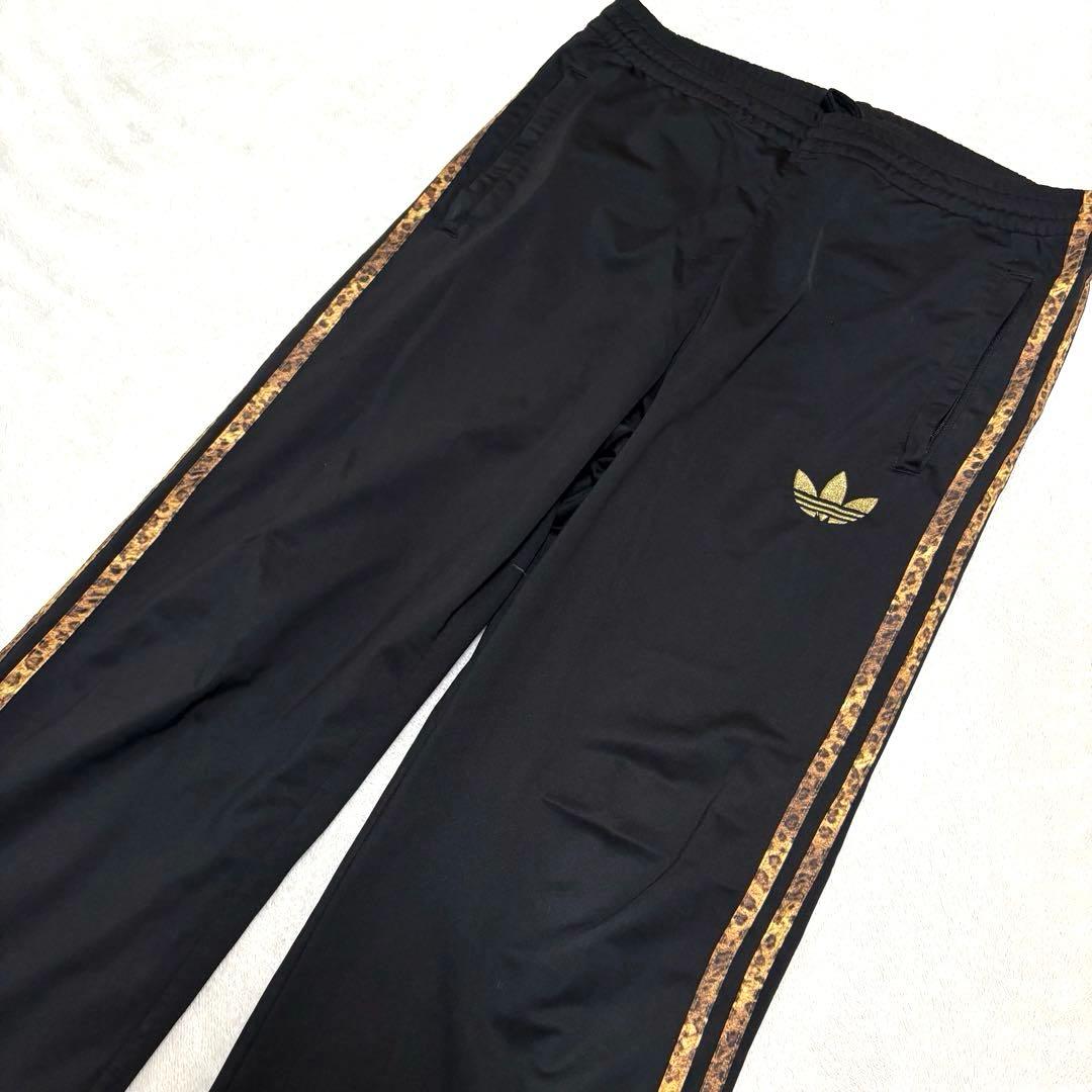 小栗旬着用♦︎adidas レオパードジャージ　トラックジャケット豹柄セットアップ