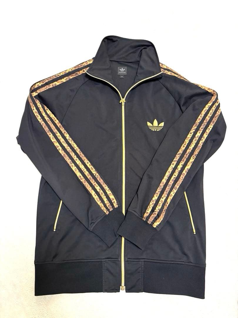 小栗旬着用♦︎adidas レオパードジャージ　トラックジャケット豹柄セットアップ