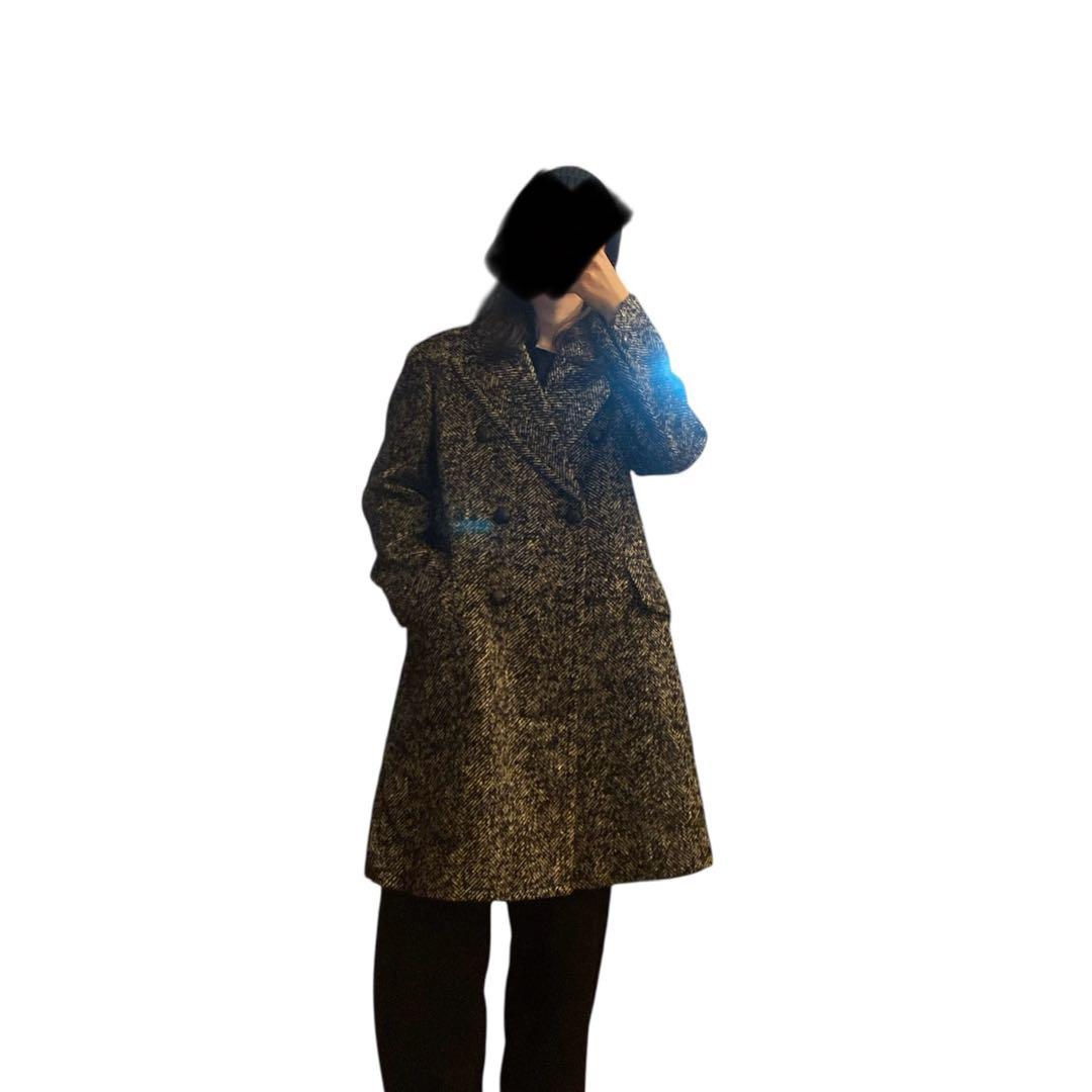 イギリス ヴィンテージ ヘリンボーンツウィード ダブルブレスト