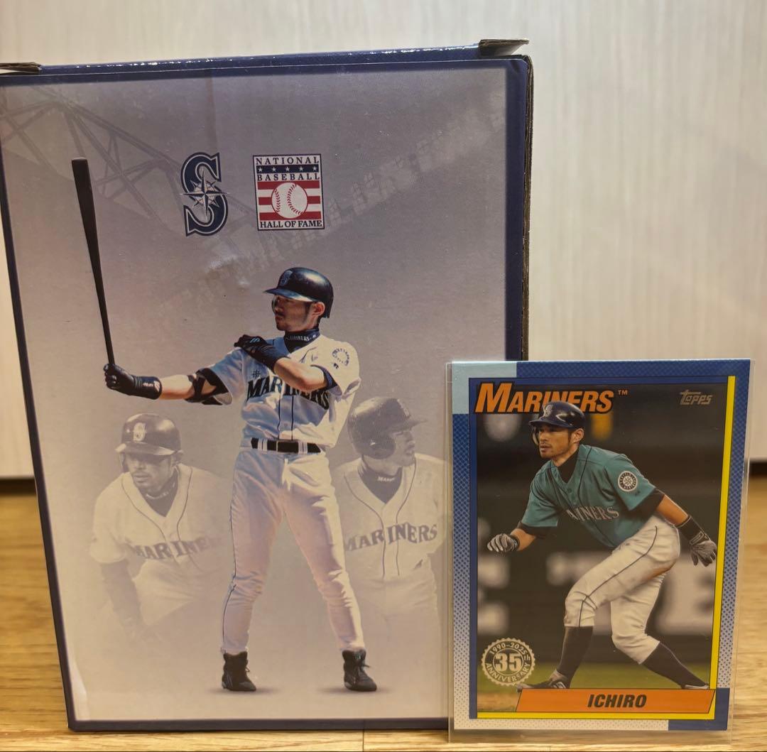 ⭐️期間限定価格⭐️【激レア】イチロー　記念プラーク 殿堂入り盾➕toppsカード