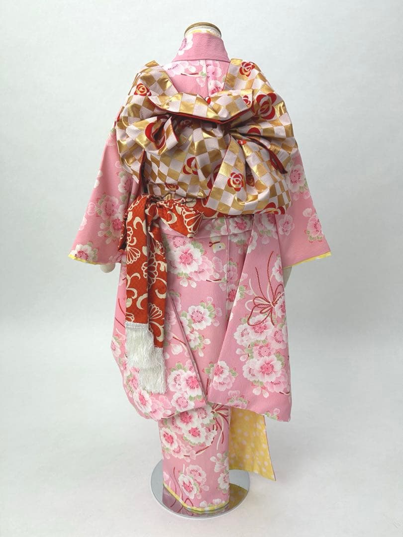 七五三 7歳ポンポネット着物セット 120cm