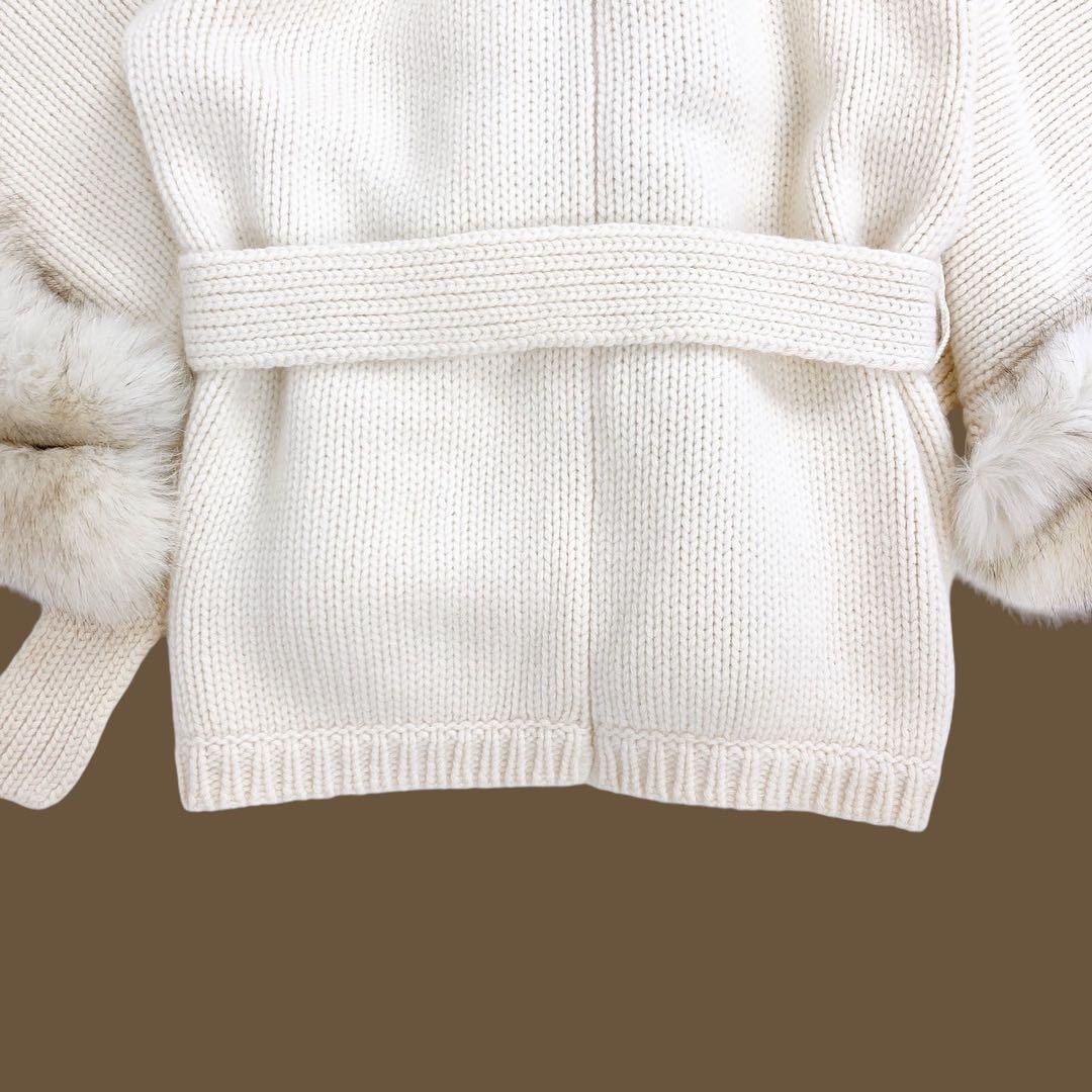 10T227☆ NOVESPAZIO 秋冬 ファーコート ポンチョ ハーフコート