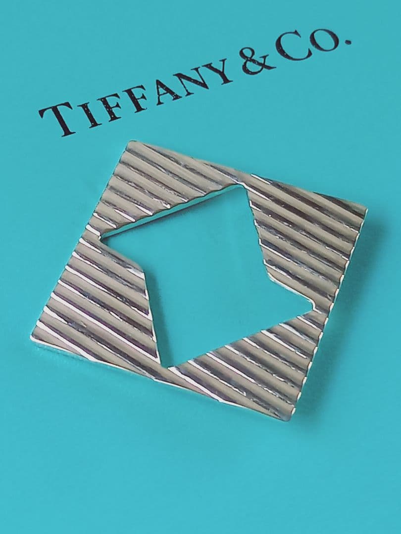 美品 TIFFANY ティファニー スクエア ブローチ&ペンダント トップ