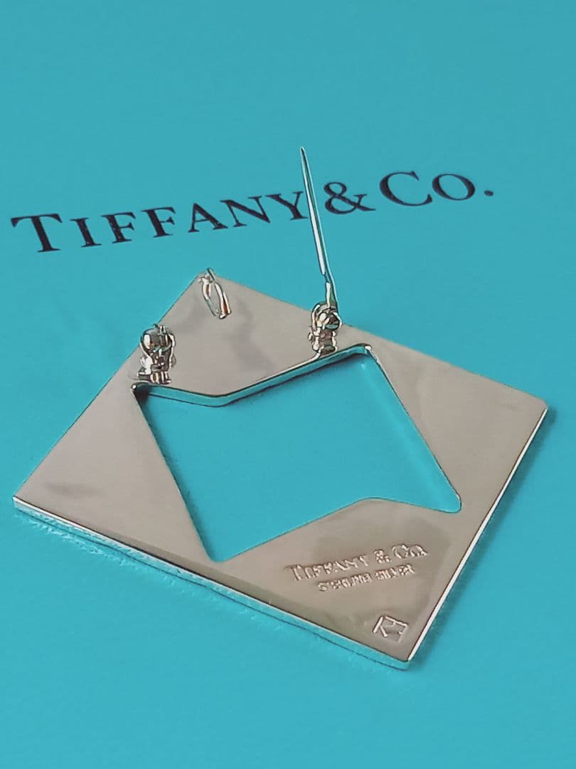 美品 TIFFANY ティファニー スクエア ブローチ&ペンダント トップ