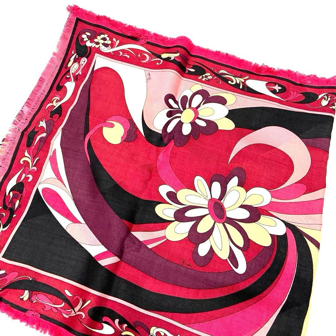 EMILIOPUCCIタグ付未使用品エミリオプッチ プッチ柄ストールマルチカラー