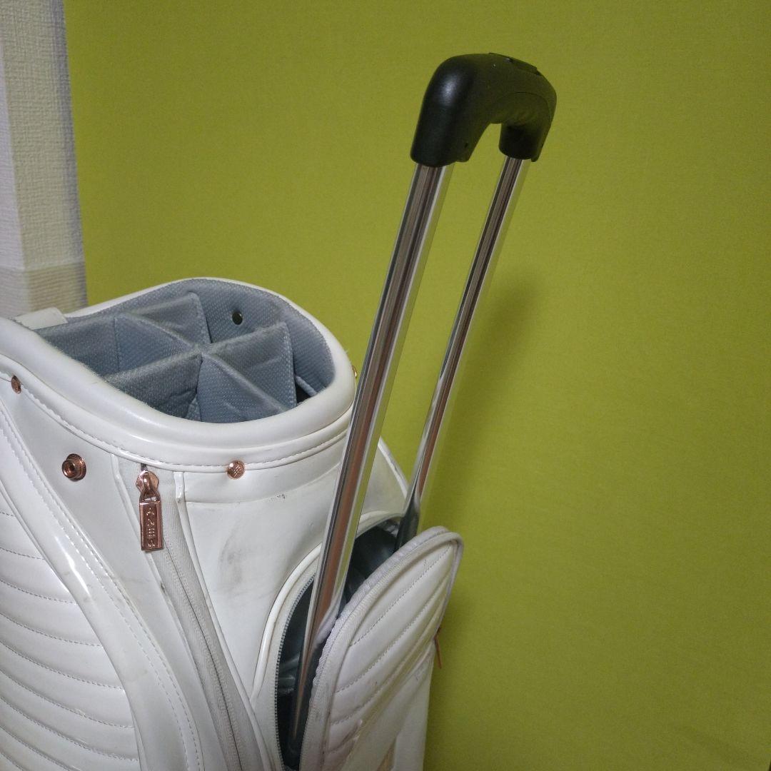 アニューゴルフホワイト ゴルフバッグ 4分割収納