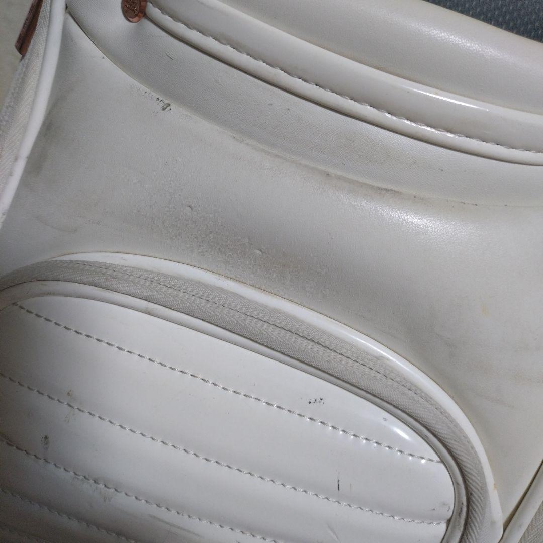 アニューゴルフホワイト ゴルフバッグ 4分割収納