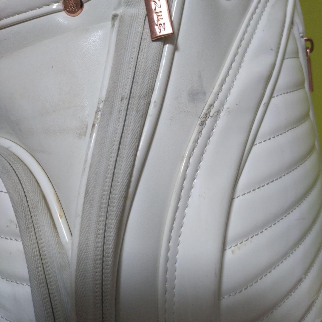 アニューゴルフホワイト ゴルフバッグ 4分割収納