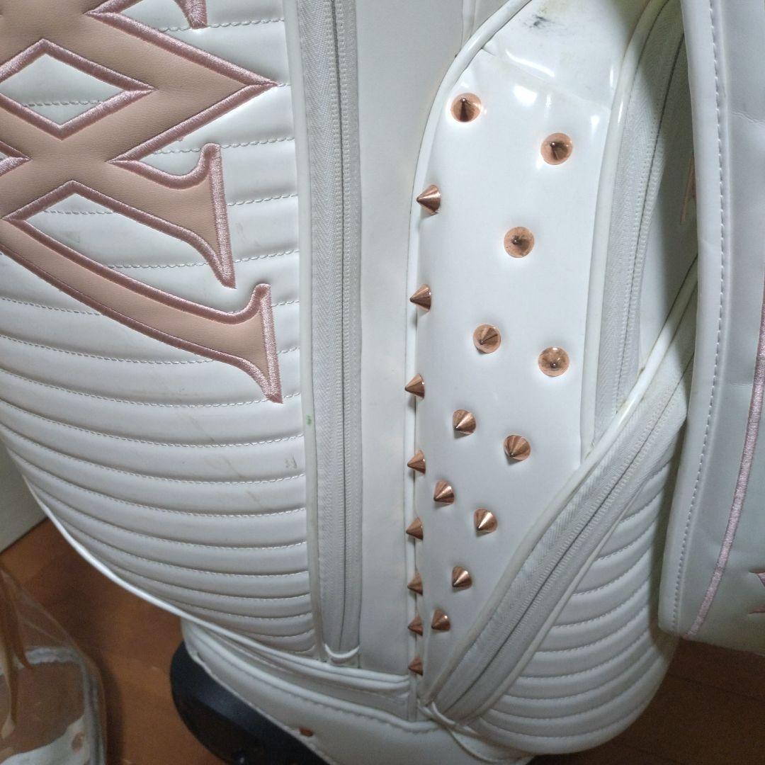 アニューゴルフホワイト ゴルフバッグ 4分割収納