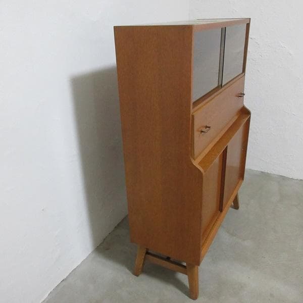 イギリス ビンテージ 家具 ビューローブックケース デスク 本棚 英国