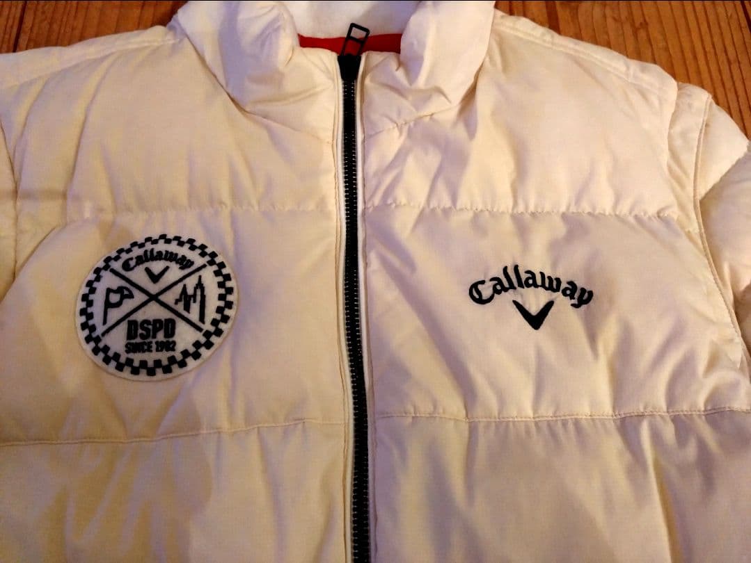 キャロウェイ ダウンジャケット・タウンベスト 2way ゴルフ ホワイト M