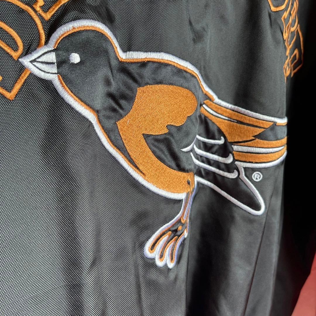 オールド 激レア90s MLB オリオールズ 刺繍ロゴ スタジャン