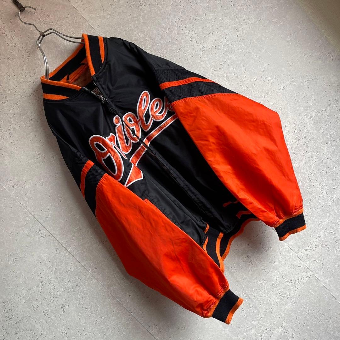オールド 激レア90s MLB オリオールズ 刺繍ロゴ スタジャン