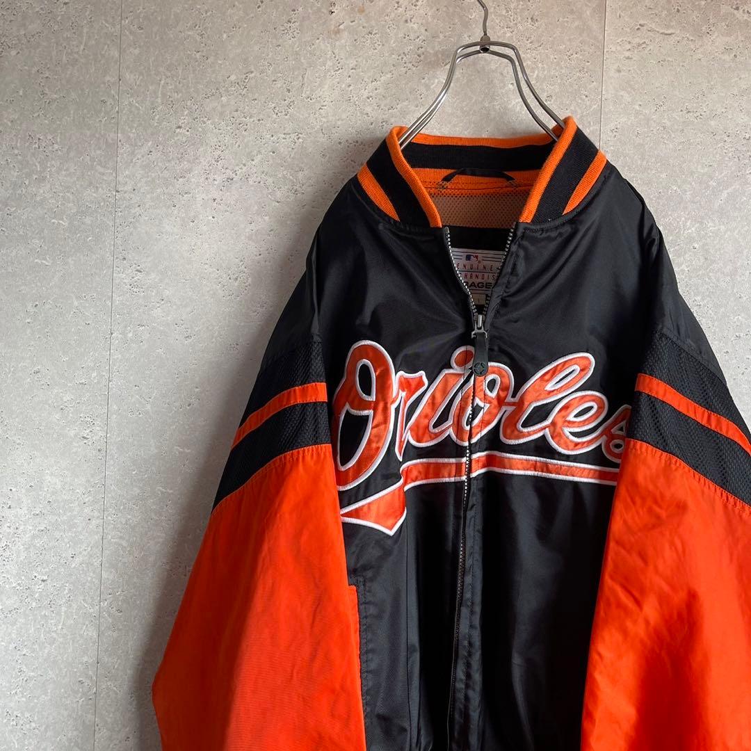 オールド 激レア90s MLB オリオールズ 刺繍ロゴ スタジャン