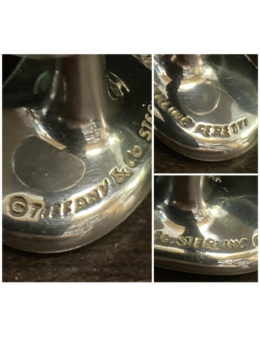 美品 ティファニー ビーンズ カフス ラージ エルサペレッティ シルバー