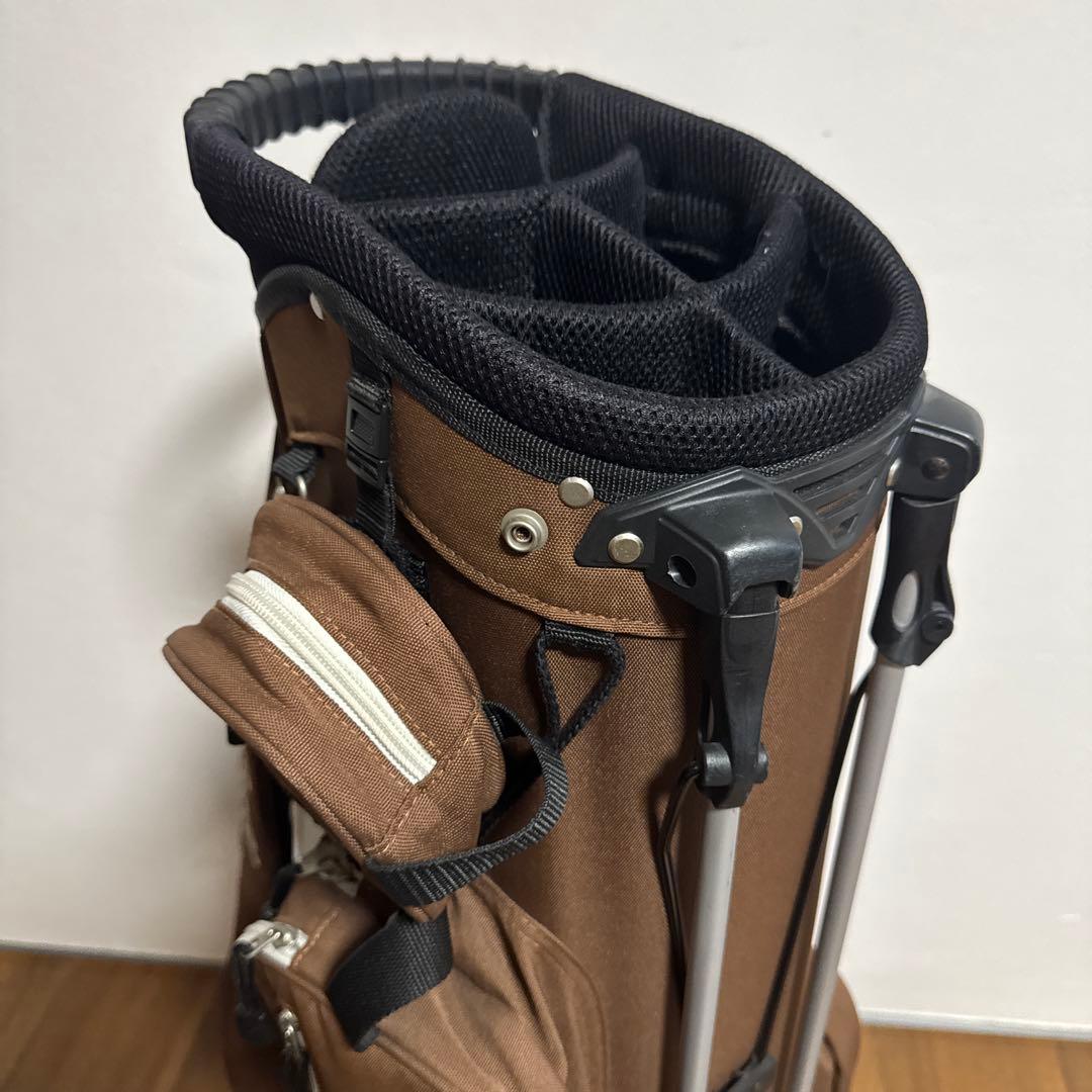 ラフアンドスウェル キャディバッグ　ブラウン　スタンド式