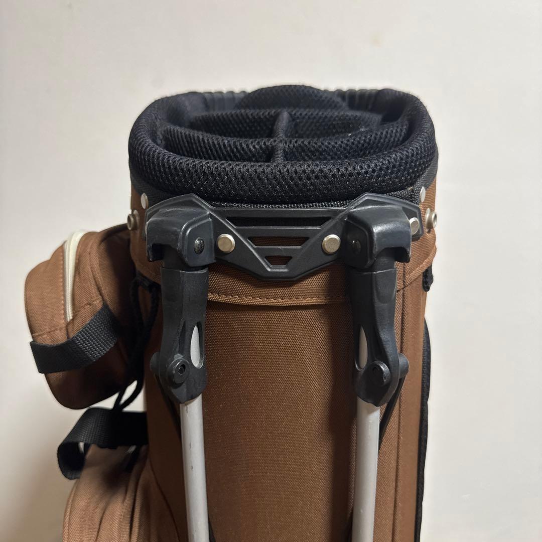 ラフアンドスウェル キャディバッグ　ブラウン　スタンド式