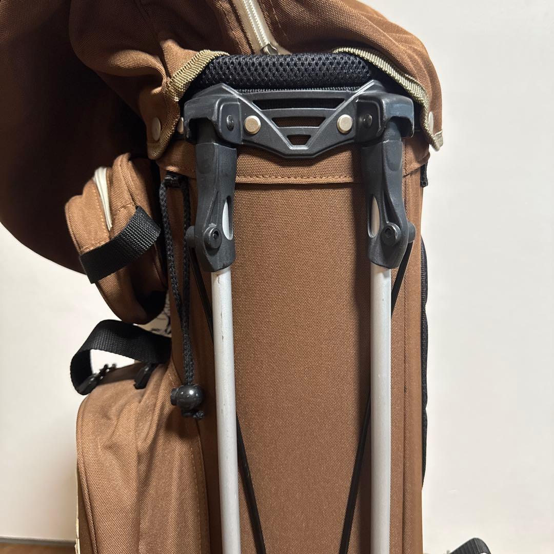 ラフアンドスウェル キャディバッグ　ブラウン　スタンド式