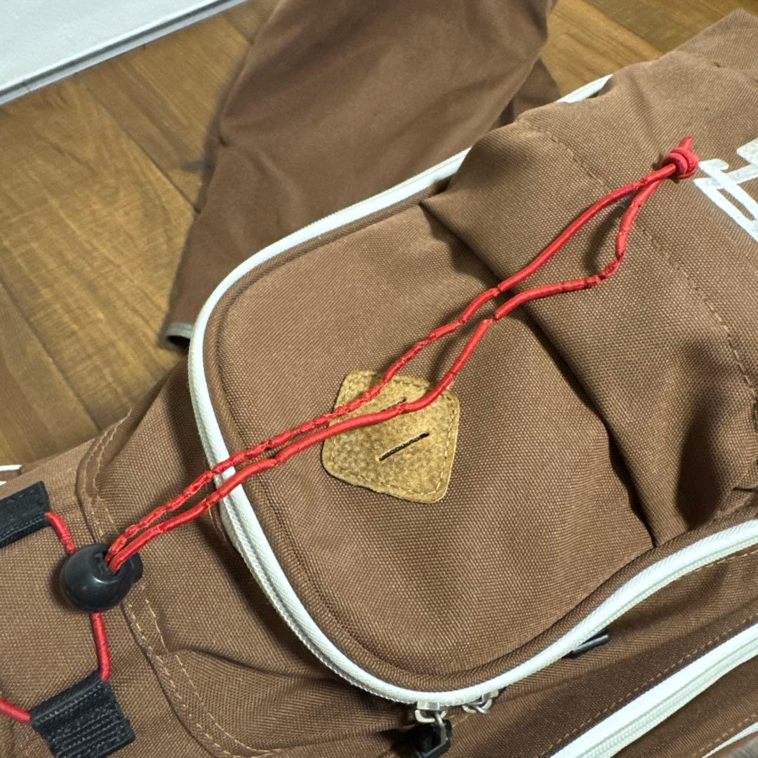 ラフアンドスウェル キャディバッグ　ブラウン　スタンド式