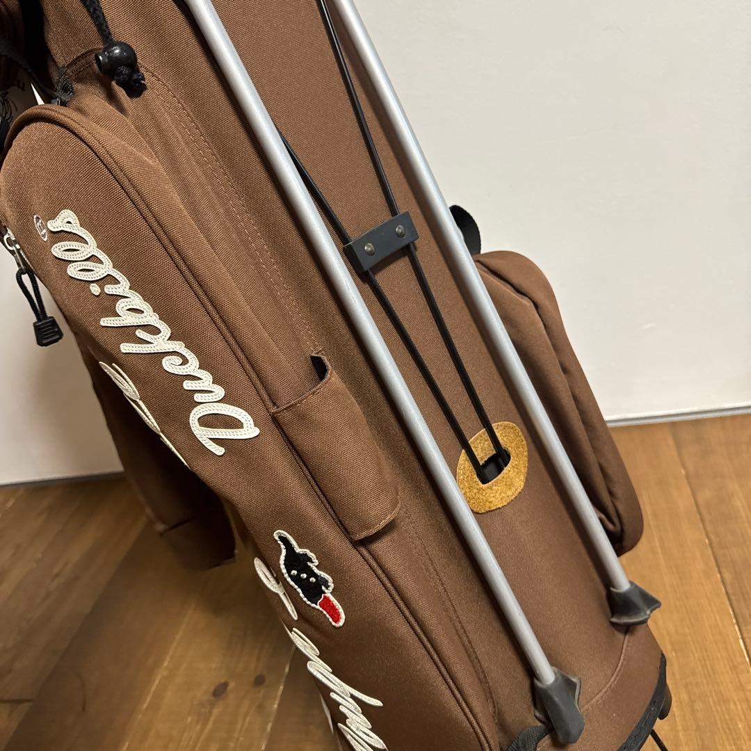 ラフアンドスウェル キャディバッグ　ブラウン　スタンド式