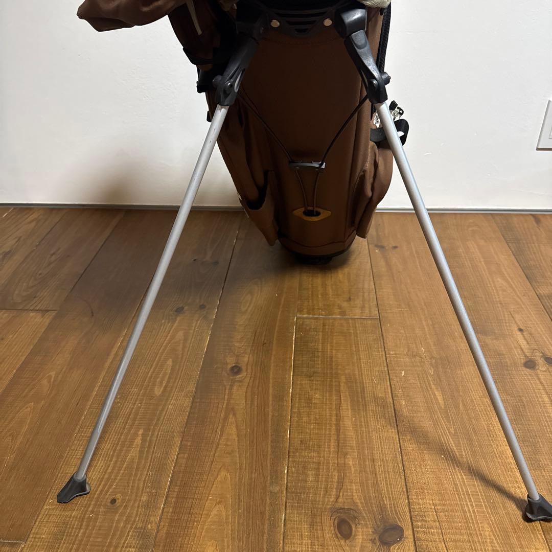 ラフアンドスウェル キャディバッグ　ブラウン　スタンド式