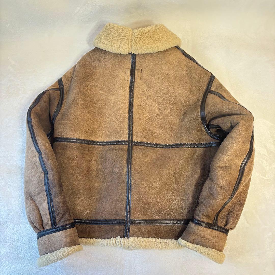 【専用】 アヴィレックス　ムートンジャケット　フライトジャケット　羊革　ブラウン