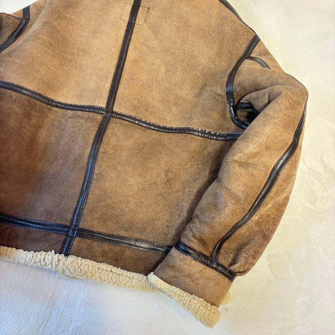 【専用】 アヴィレックス　ムートンジャケット　フライトジャケット　羊革　ブラウン