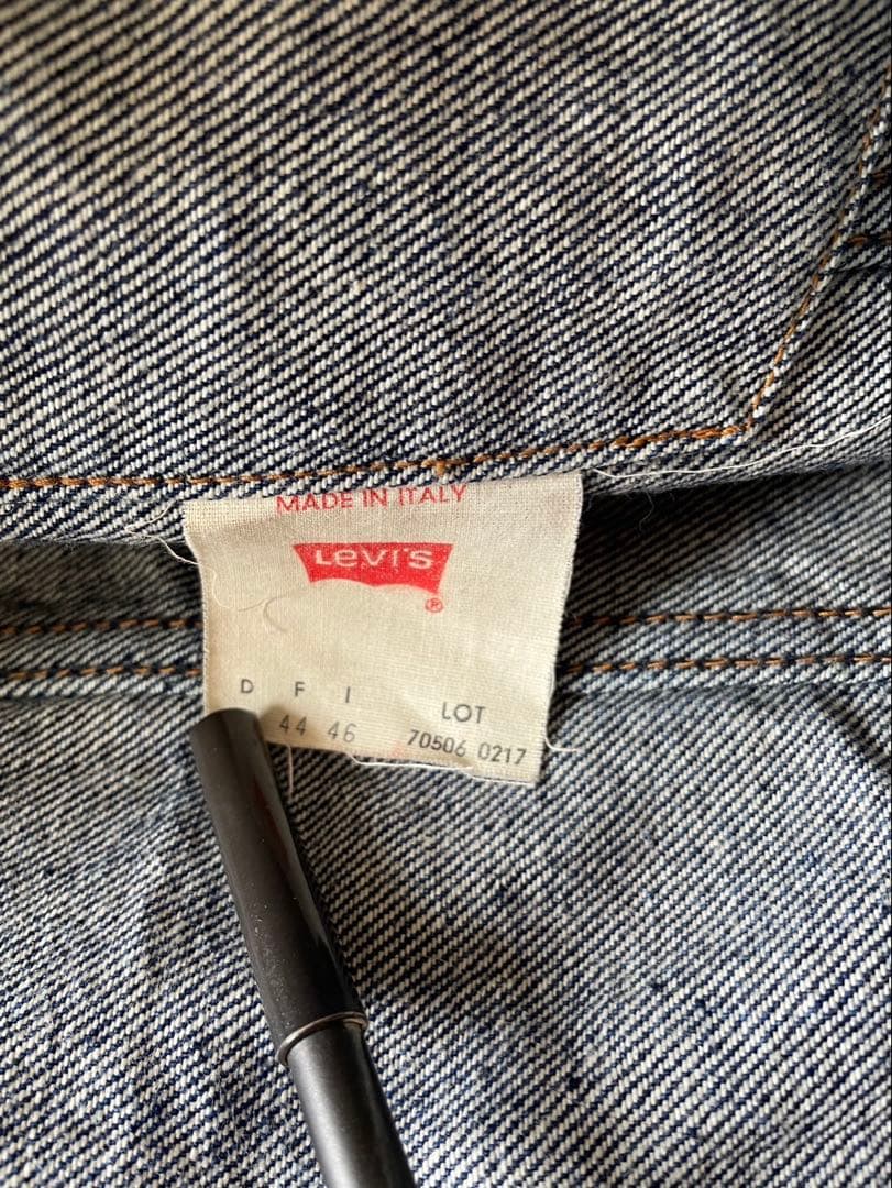 Italy製 Levi's70506-0217デニムジャケット 90s Gジャン