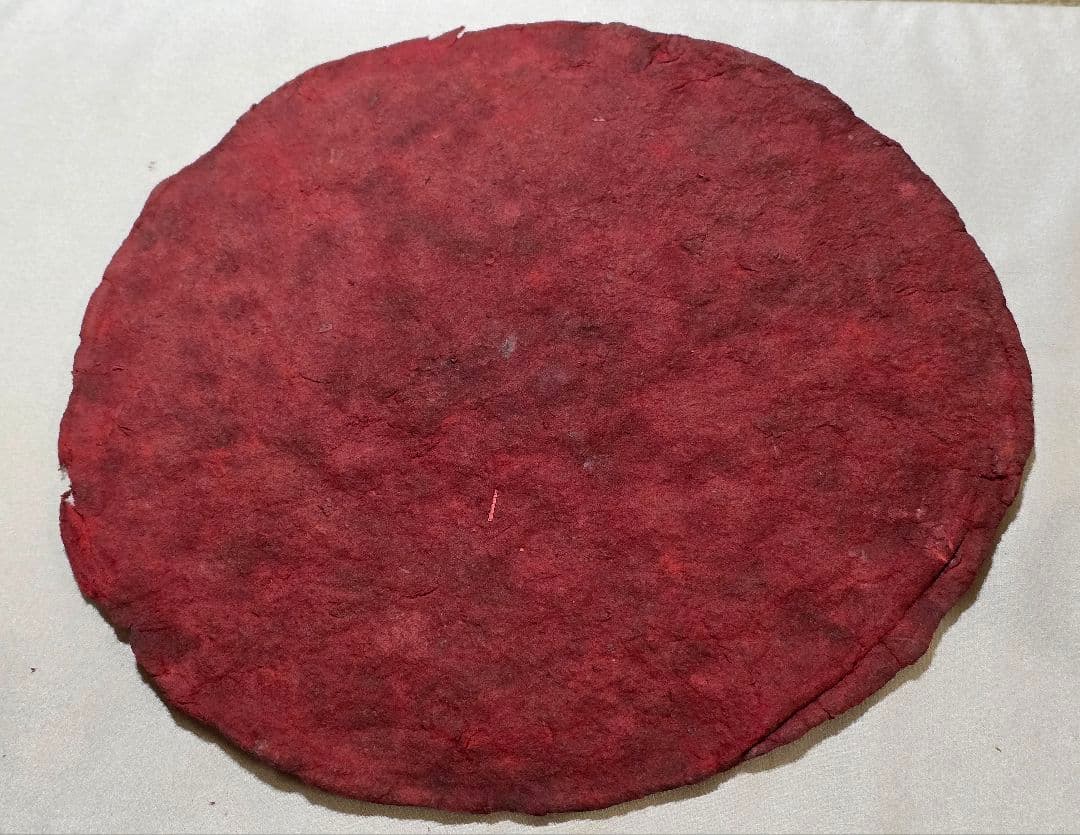 【赤字覚悟❗本物保証】臙脂綿（えんじわた）30cm超え大盤　戦前の日本画絵具染料