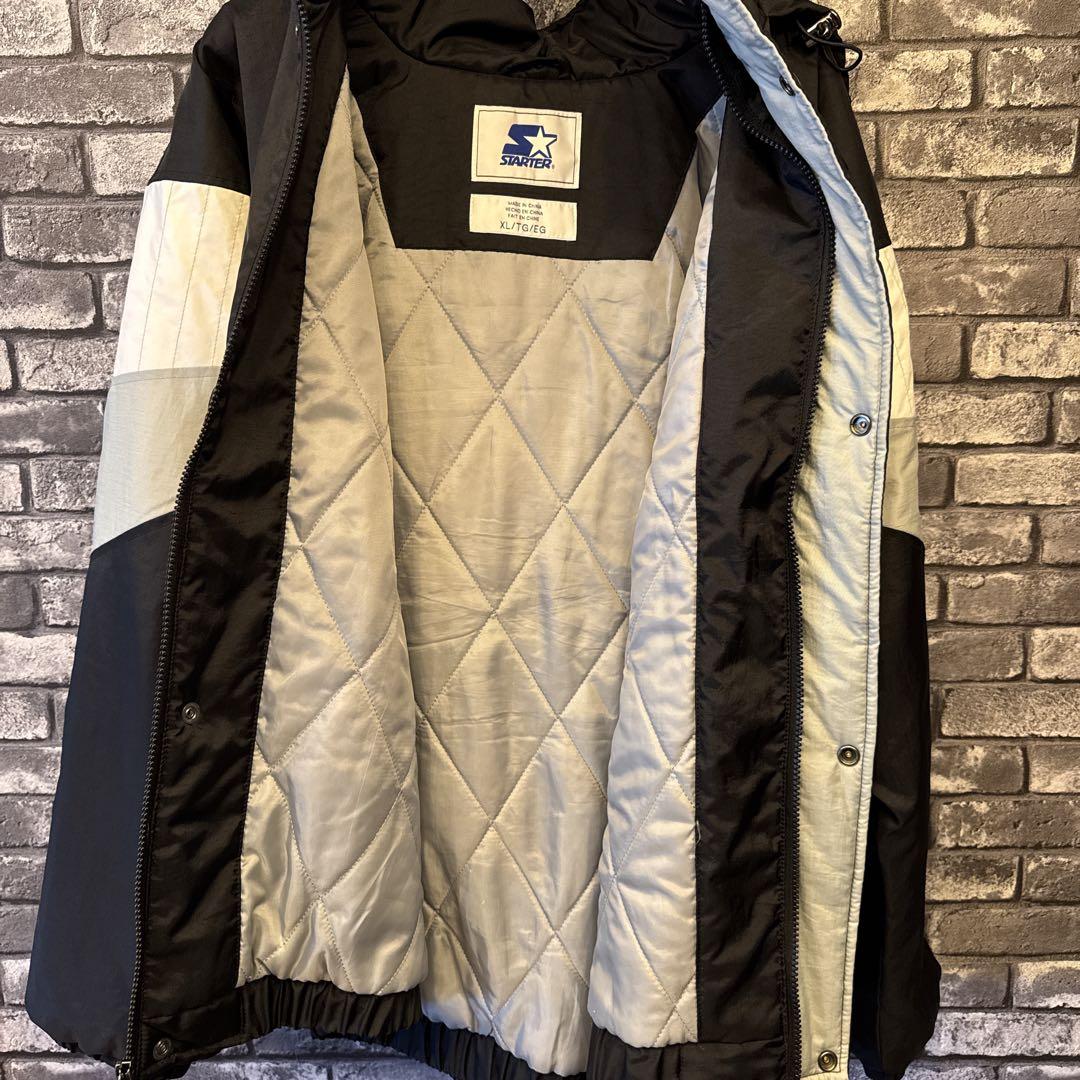 スターター スタジャン レイダース G-III ブラック フード XL