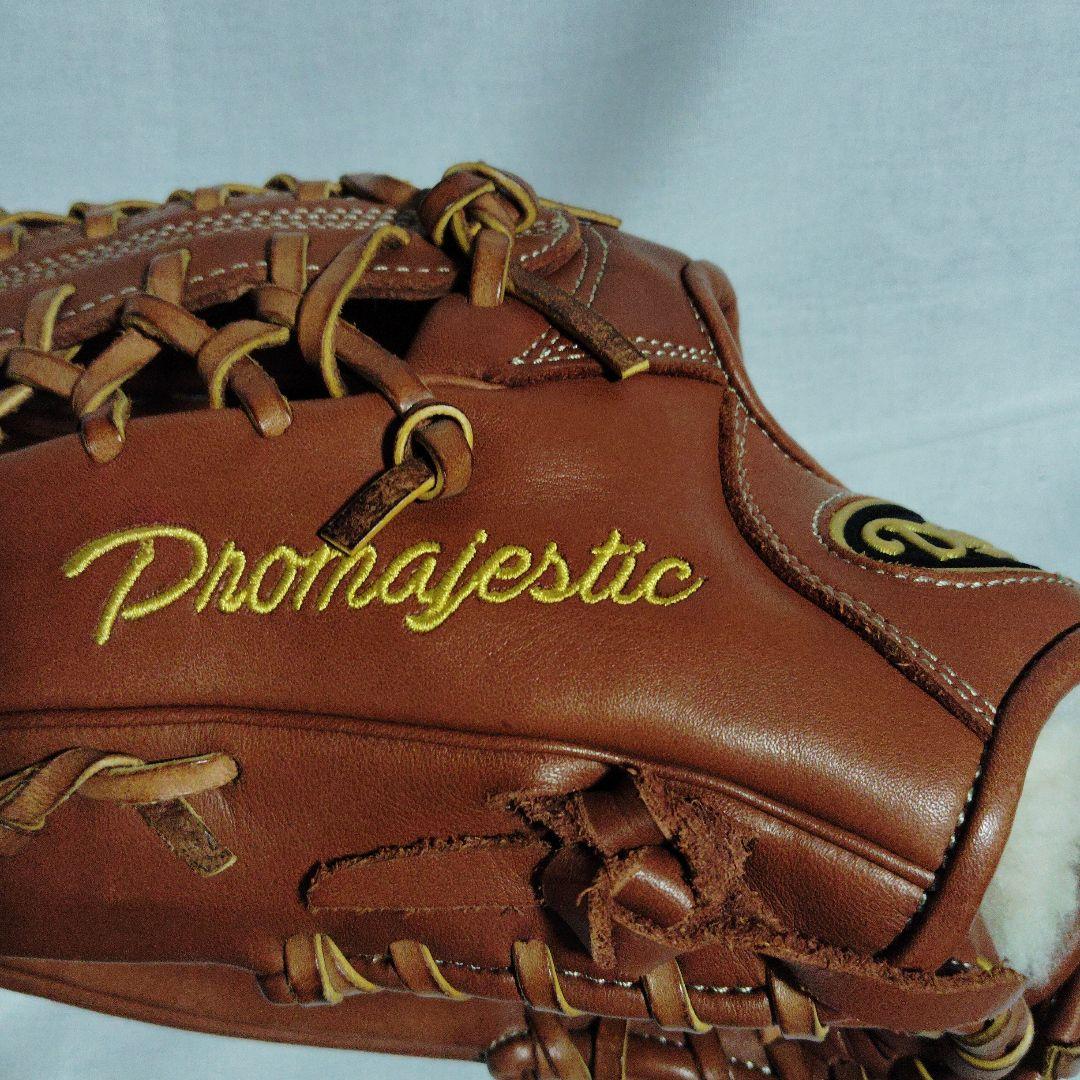 プロマジスティク 硬式外野用グローブ ブラウンアメリカ製の通販はau