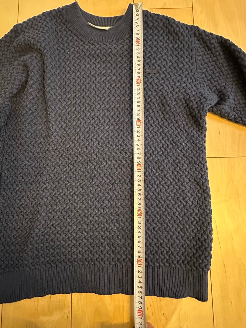 専用 着用2回 LACOSTE ネイビー 編み込みセーター US S - メルカリ
