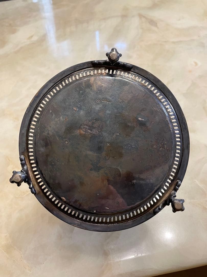 新春セール中❣️希少✨イギリスシルバープレートビスケットバレル