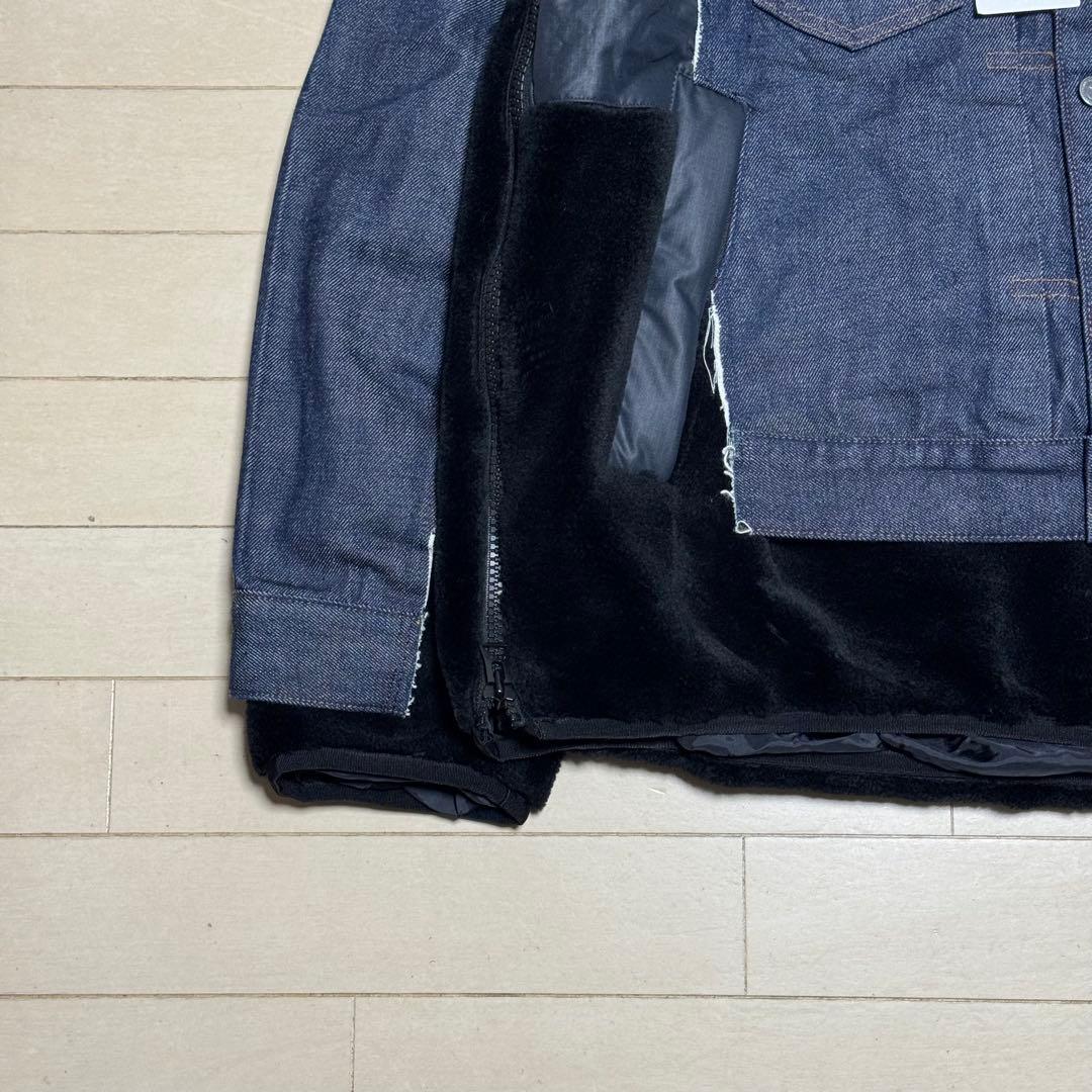 sacai × APC faux shearing コラボデニムジャケット