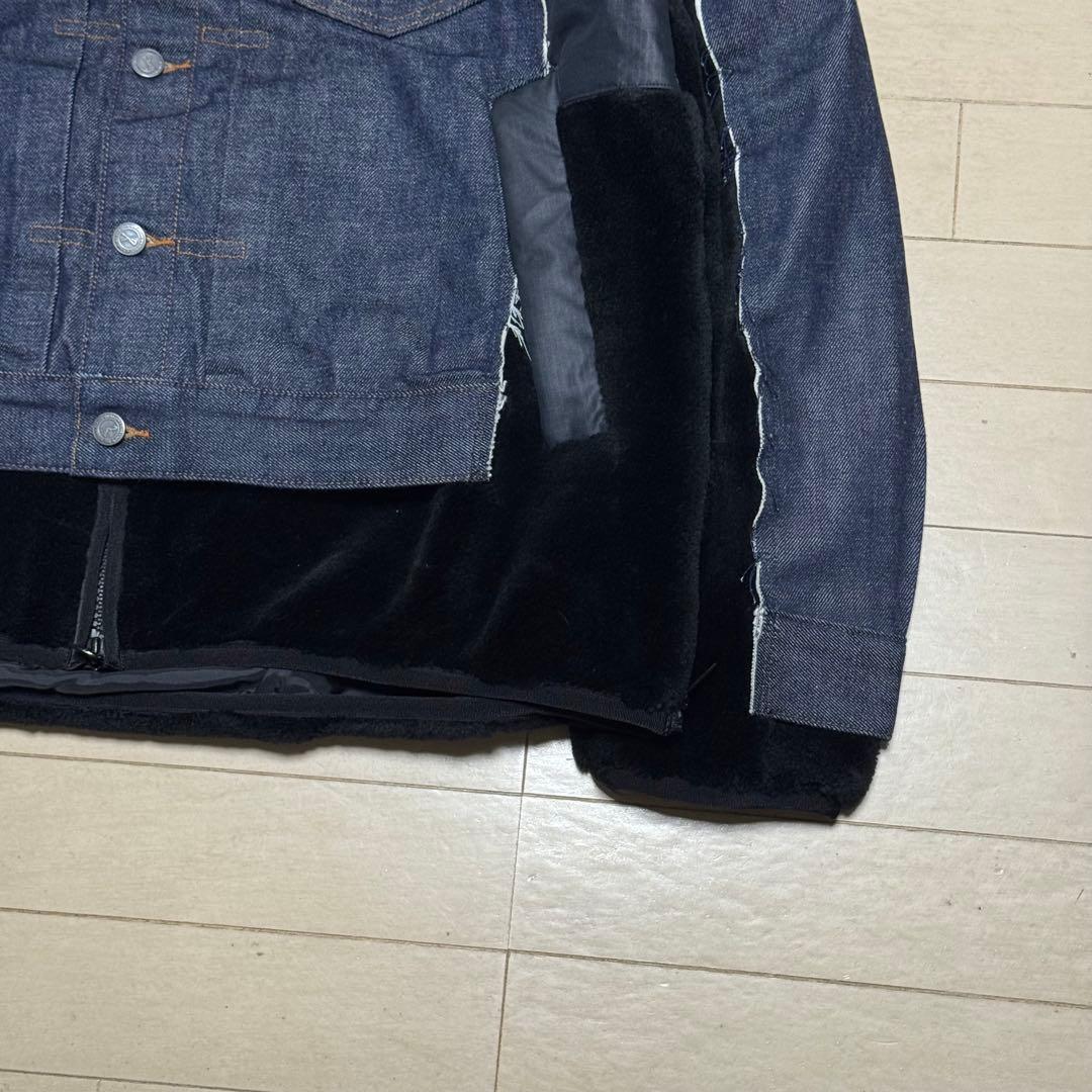 sacai × APC faux shearing コラボデニムジャケット