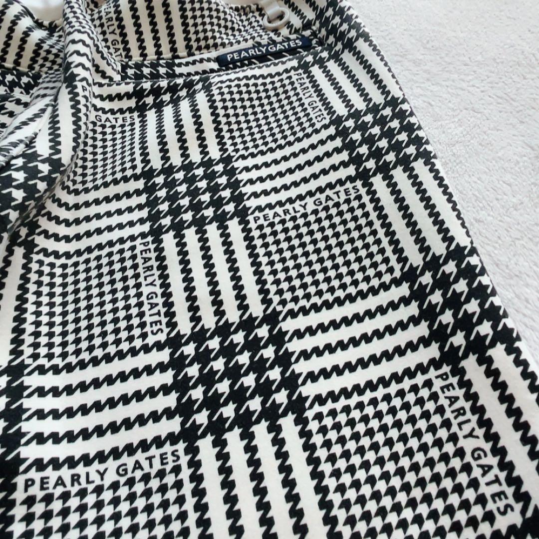 極美品 近年 パーリーゲイツ セットアップ 千鳥 パーカー チェック パンツ