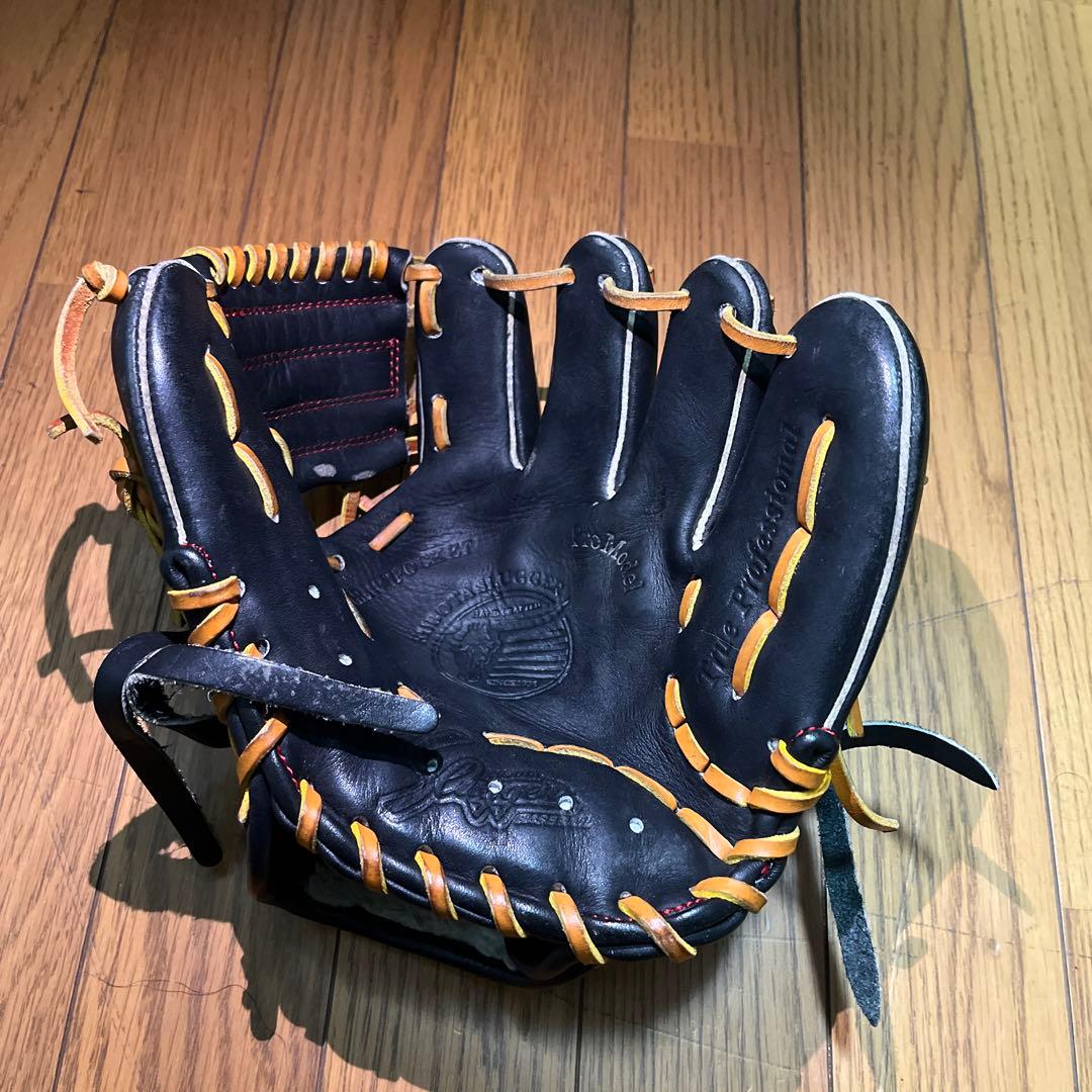 Slogger 硬式野球トレーニング用グローブ 黒/オレンジ