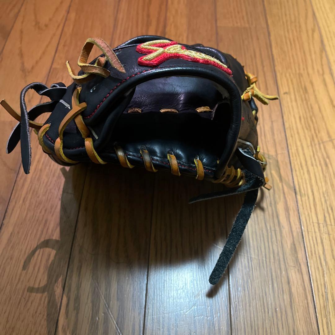 Slogger 硬式野球トレーニング用グローブ 黒/オレンジ