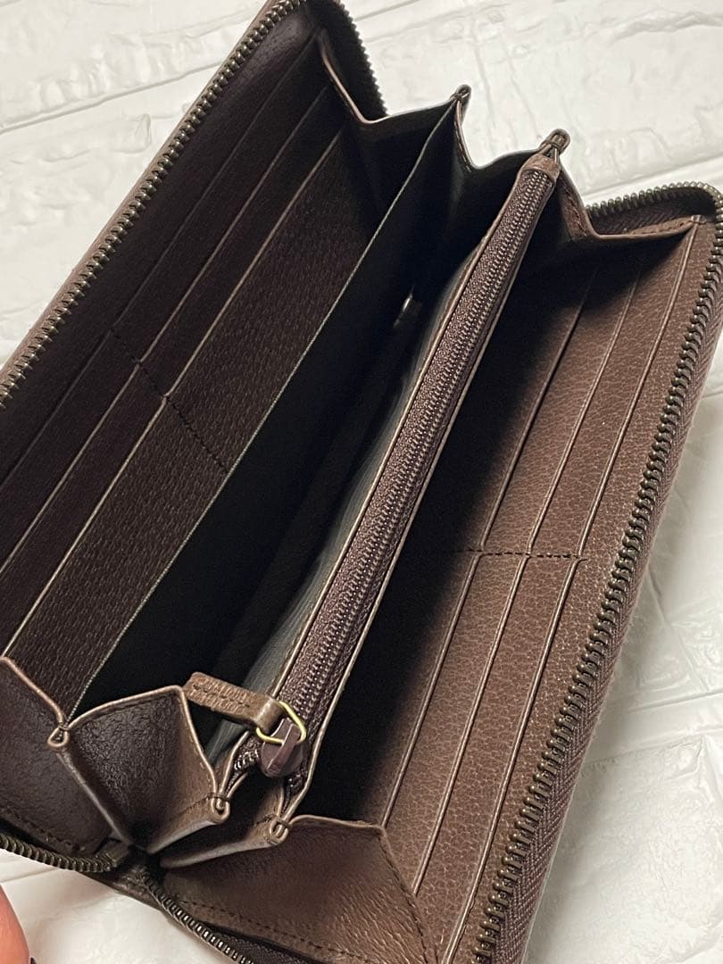 【良品】GUCCI×Disneyコラボ　ラウンドファスナー長財布　GGスプリーム